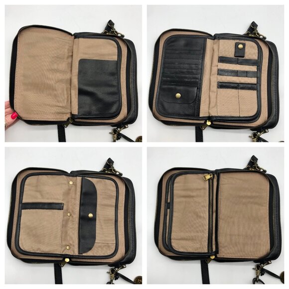 Minooy Black Leather Eirene Crossbody Bag - Picture 10 of 11